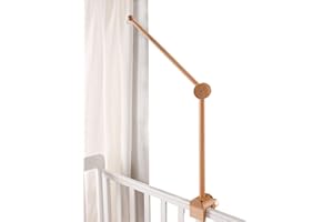 MAMIMAMI HOME Supporto Giostrina Dulla Neonato in Legno, Regolabile in Altezza Mobile per Culle, giostrina culla neonato Supporto Mobile per Bambini a Braccio per Carillon Campanelli da Letto