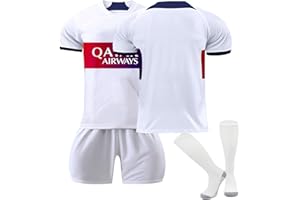 YUZOLEE PSG Kits Kids/Aldult Football Kit PSG Football Strip for Boys Girls 2023/24 Paris Soccer Jersey for Men Women No 7,No 10,No 30 Football Kits for Children, Birthday Gifts