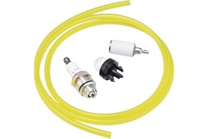 Cancanle Manguera de Combustible Filtro de Combustible Cebador Bombilla Bujía para Husqvarna Craftsman McCulloch Motosierra Recortadora de Hierba Soplador de Hojas