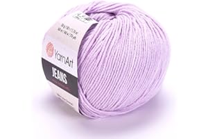 YARN ART Yarnart Jeans Yarn, Amigurumi Cotton Yarn, Cotton Yarn Crocheting, Knitting Yarn, amigurumi Cotton Yarn, Turkish Yarn, 55% Cotton – 45% PAC (Poliacrylic) Color (19)