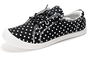 HEVA Damskie płócienne buty wsuwane, oddychające i wygodne buty do chodzenia na co dzień, urocze trampki na lato