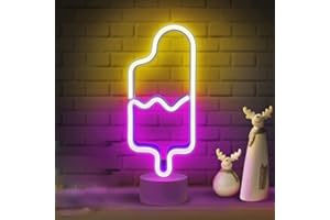 EAAERR Neonlicht Zeichen - LED Wanddekoration Neon Schilder Lampen Blitz Neon Lights Dekor - Neonlichtfigur Batterie/USB Powered Nachtlicht für Weihnachten kinder schild Wohnzimmer Hochzeit Dekor