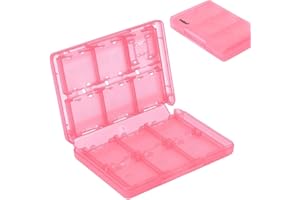 Luniquz 26 in 1 Game Card Case Holder for Nintendo New 3DS / 3DS / Dsi/Dsi XL/Dsi LL/DS/DS Lite Cartridge Box/Pink