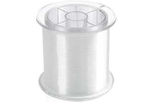 TAKFREE Clear Nylon Invisible Thread, 500m Invisible Beading Crystal Thread String 0.3mm Clear Bead Nylon String for Necklace Bracelet Making