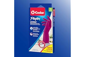 Playtex Living Drip-Catch Cuff Gloves, Small 1 Pair (Pack of 10)