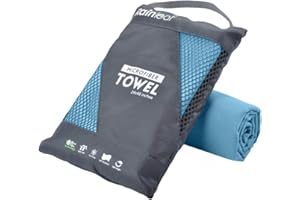 Rainleaf Microfiber Towel Perfect Travel & Sports &Beach Towel. Fast Drying - Super Absorbent - Ultra Compact. Suitable for Camping, Backpacking,Gym, Beach, Swimming,Yoga,Marine Blue,40 X 72 Inches