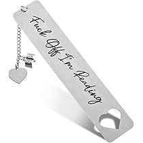Marcapáginas Separador Punto De Libro Acero Inoxidable 6 Cm. Mensaje EL Mejor Profe Del Mundo