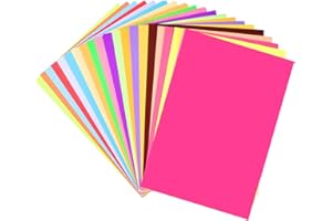 SUPVOX Risma Carta Colorata A4 100 Fogli Pastello Assortiti Per Progetti Creativi Scuola E Hobby Carta Colorata Per Bambini Facile Da Tagliare E Incollare Decorazioni E Artigianato