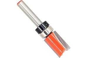Akylin Pattern/Template Flush Trim Router Bit - 1/4" Shank, 1/2" Cutting Dia, 3/4" Cutting Length