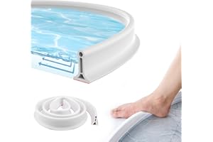 Zyiphor 2M Barrera Agua Ducha, Barrera de Agua para Ducha Flexible y Cortable, Borde Plato Ducha Autoadhesivo, Perfil Silicona Duchapara Cocina Baño Separación en Seco y Húmedo (Blanco)