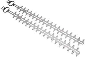 Cancanle Taille-haie 24 Pouces 42437106004 pour Stihl HL94 HL94K, 1 Paire de Lames en Acier à Haute Teneur en Carbone, Argenté, Alimenté par Pile