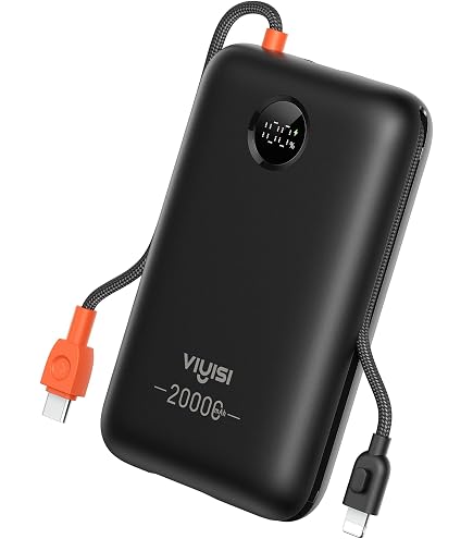 Power Bank 20000mAh - Charge Rapide 22,5W PD/QC4 - Écran LED - Ultra Compact - Compatible IPhone, Galaxy
