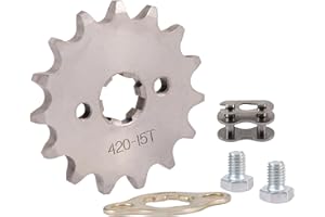 ‎WOOSTAR WOOSTAR Motorrad 420-15T Kettenrad 17mm Ersatz für 50ccm 70ccm 90ccm 110ccm 125ccm Dirt Pitbike Minibike ATV 4 Wheeler Moped