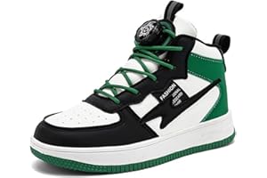 Xinghuanhua Unisex Kids Boots Boys Basketball shoes Sneakers Girls High Top Sport Shoes Outdoor Boots Non-slip Soft Comfortable Fitness Shoes