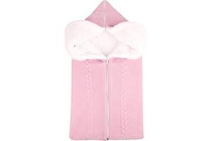 Petyoung Coperta fasciante multifunzione per neonati, in pile, per passeggini da 0 a 12 mesi