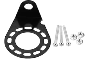 KEENSO Support de montage prise connecteur Connecteur remorque caravane à 7 broches 13 support angle droit avec vis et écrous complets noir Autres instruments-Support Attelage Prise Plots