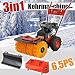 Produktbild 3in1 Benzin Kehrmaschine 6,5PS Schneefräse Schneeschieber Motorbesen Schneepflug