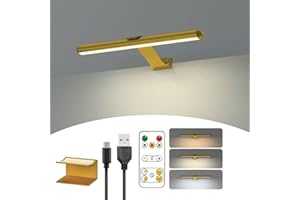 STARXING Wireless Picture Light Rechargeable, 2 in 1 Painting Light with Remote, 300LM Art Battery Display Lamp Dimmer Timer, 3 Modes Magnetic Wall Light for Artworks Dartboard