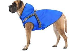 Mosucoirl Dog Raincoat & Hoodie - Waterproof, Reflective, Adjustable Rain Jacket for Small to Large Dogs & Puppies