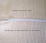 GLIDER Stillstuhl Entspannungsstuhl Schaukelsessel & Hocker weiß Polster Beige - 2