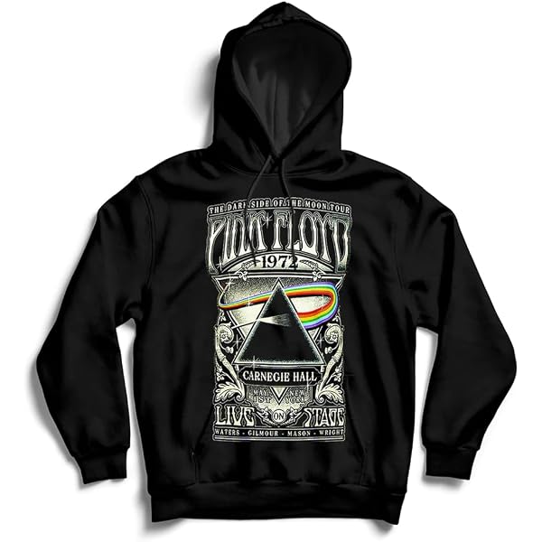 Sweat à Capuche Pink Floyd Dark Side Of The Moon – Taille 3Y à 4XL, 100% Coton, Neuf