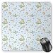 Produktbild Angel Mouse Pad, Little Girl with Shooting Stars Clouds Balloons Music Cartoon Gaming Mousepad Office Mouse Mat Baby Blue Sea Green Sand Brown