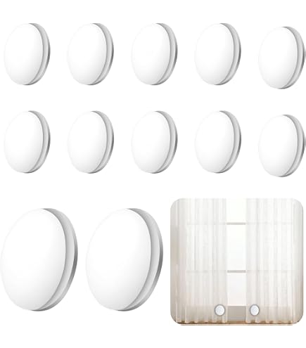 10 Paires Aimants Puissants Rideau Douche Blanc - Poids Magnétiques 4cm Pour Rideaux, Nappes, Fixation Facile