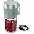 Moulinex Lightmix, Portable Blender, Wireless, 300 ml, Powerful, Rechargeable, Eucalyptus LM1C0410