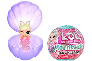 L.O.L. Surprise! Mermaids Baby Sisters - With Colour-Changing Tails, Random Assortment, Includes 1 Doll with Cute Accessories, Collect All 8 Dolls, For Kids Ages 4 and Up, Rosa