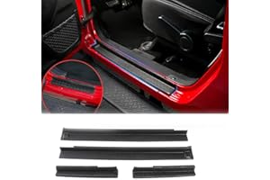 TDHLW Kit de Protectores de Umbral para Jeep Wrangler JK JKU 2007-2017, Accesorios de 4 Puertas