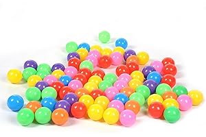 BAVOKON 150 Pcs Multi-coloured Ball Pit Balls,Ocean Waves Ball, Play Balls Baby Toddler Ball Pit Colorful Playground Toy Balls For Baby And Toddler Multi-Coloured Toys Swimming Pool Trampoline Play Toy