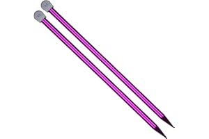 Coopay Knitting Needles - 12.0mm UK Size, 35cm Long Metal Pins for Beginners & Professionals, Lightweight for Arthritic Hands (Color Random)