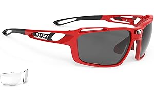 Rudy Project Fahrradbrille Sintryx Fire Red Gloss Gläser Smoke Transparent