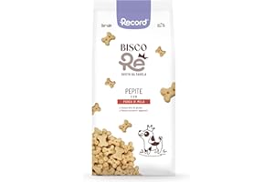 Record - BiscoRe Biscotti per Cani alla Mela, formato da 1kg. Snack Naturali Cotti al Forno con Purea di Frutta, Senza Conservanti né Olio di Palma, Leggeri, Digeribili e Gustosi