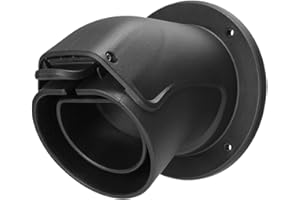 DELTACO Wandhalterung Typ 2 EV-Ladekabelstecker Fahrzeugseitig, Halter/Dock für Ladekabel Einer Wallbox, Typ 2 Kabelhalterung, Kabel Wandhalter, hochwertiger Kunststoff, Montagezubehör, schwarz