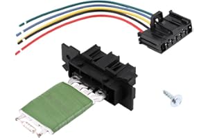 EBTOOLS Corsa Heater Repair - Car Heater Motor Fan Blower Resistor Heater Motor Blower Fan Resistor Heater Motor Blower Fan Resistor With Wiring Repair Plug Harness For Grande Punto Qubo
