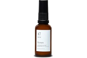 47 Skin | Hydrating Face Serum with Silver Chitoderm for ALL Skin Types | Clears Acne, Prevents & Heals Breakouts & Blemishes, Repairs Scars | Moisturises and Nourishes For Smooth Skin | 30ml