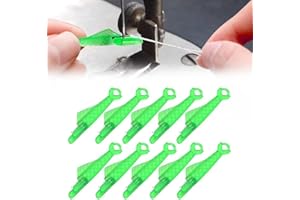 LIPWORT 10/20/30 PCS Fish Mouth Sewing Machine Needle Threader, Automatic Needle Threader, Easy Selfthread Needle Threaders Tool, Quick Sewing Machine Loop Sewing Machine Needle Threader Tool (10 PCS)