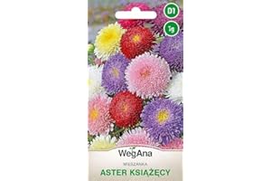 WegAna Bush Aster Semillas Mezcla 1g, Anual BuSch Asters Plantas de Jardín Plantas de Balcón Abeja Pasto Flores Semillas