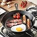 Price comparison product image Safekom 25cm Large Fry Pan Non-Stick Pre-Seasoned Anti-Scratch Cast Iron Round Cooking Frying Handle Home Kitchen Cook Chef For All Hobs, Gas, Electric, Ceramic, Halogen, Solid Fuel, Induction Cookers
