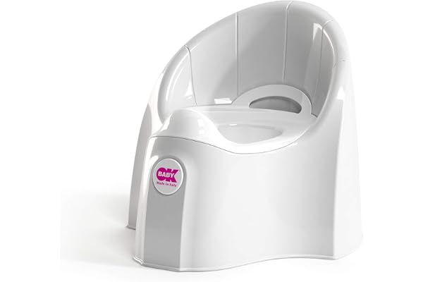 OKBABY Pasha - Pot pour Enfants, Assise Anatomique et Conteneur Amovible - Blanc