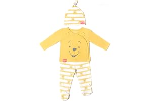 Disney Winnie The Pooh Tigger Baby 3-teiliges Set mit Druckknöpfen mit Hose und Hut