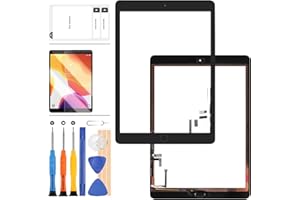 SRJTEK Screen Replacement Kit for iPad Air 1 1st Generation A1474 A1475 A1476 Touch Screen Digitizer Glass Panel with Home Button Repair Parts with Free Protector Film+Tools(Not Fit For IPAD 5)