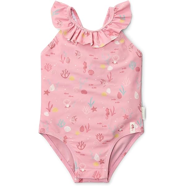 Little Dutch Badehose Mit Rüschen Sunny Flowers - Süße Bikini-Hose Für Babys Gr. 62/68