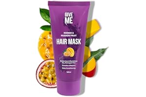 Give Me Cosmetics, Hair Mask for Dry Damaged Hair, Mango & Passion Fruit, Deep Conditioning, Intensely Hydrating Formula, Smoothes & Repairs, Salon Finish