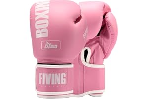 KUANG QUAN FIVING Pro Style Boxhandschuhe für Damen, PU-Leder, Training, Muay Thai, Sparring, Kampfsport, Boxsack-Handschuhe, Workout für Damen