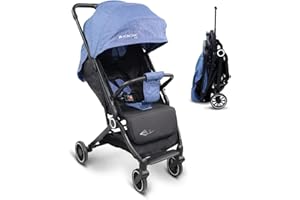 Mobiclinic® kids, Silla de paseo, Ultracompacta, Trip, Arnés con 5 puntos, Manillar para transporte, Cesta, 0-36 meses, Ajustable al completo, Monomando, Capota desplegable, Frenos bloqueables