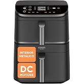 Cosori Air Fryer 10.8 L Turbo Tower, Double Vertical Basket | Turbo Blaze&trade; Technology, Metallic Interior, Takes Less Space, 3