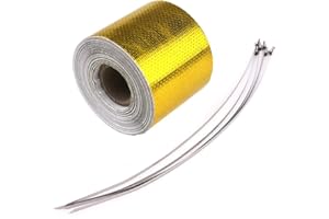 F SEASON Foil Heat Shield Tape Car Intake Intercooler Pipe Reflective Insulation Automobile Motorcycle Refit