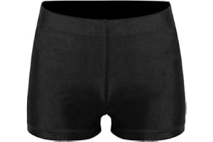 TiaoBug Leggings Cortos de Deportivos Gimnasios para Niñas Verano Pantalones de Elásticos Sólido Shorts de Fitness Yoga